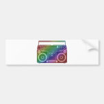 Rainbow Stereo Bumper Sticker