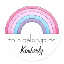 Rainbow Sticker Personalized