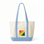 rainbow stripe canvas bag