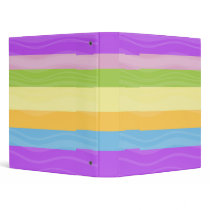 Rainbow stripe - binder folder