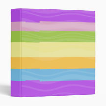Rainbow stripe - binder folder
