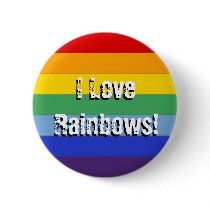 Rainbow Stripe buttons by eelkat Rainbow Stripe buttons