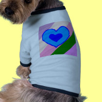 rainbow stripe heart hlp pet clothing