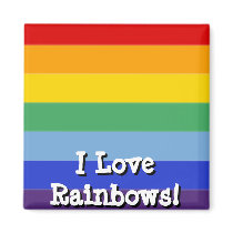 Rainbow Stripe magnets