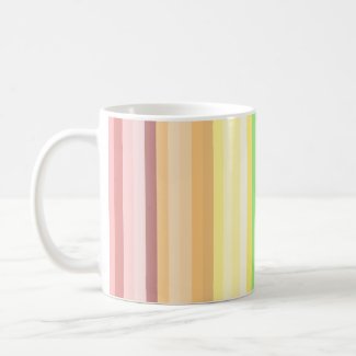 Rainbow stripe mug mug