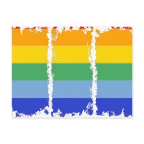 Rainbow Stripe postcards by eelkat Rainbow Stripe postcards