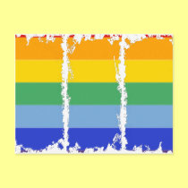 Rainbow Stripe postcards