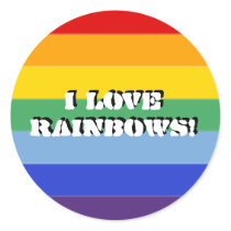 Rainbow Stripe stickers by eelkat Rainbow Stripe stickers