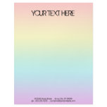 rainbow striped custom letterhead