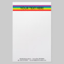 rainbow striped stationery by chromatosis rainbow striped stationery