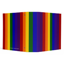 Rainbow Stripes binders