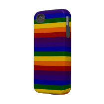 Rainbow Stripes Tough Iphone 4 Case