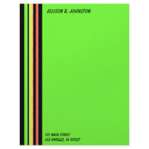 rainbow stripes letterhead