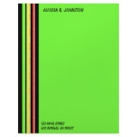 rainbow stripes letterhead design