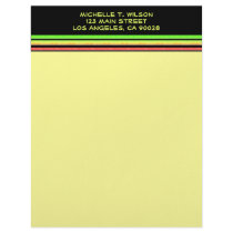 rainbow stripes letterhead