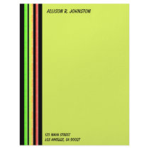 rainbow stripes letterhead