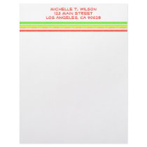 rainbow stripes letterhead