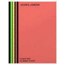 rainbow stripes letterhead