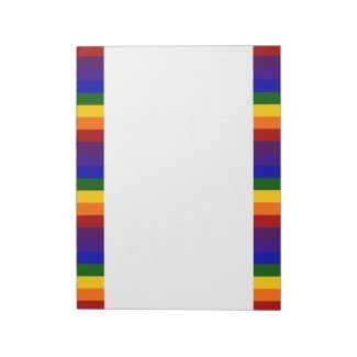Rainbow Stripes notepad