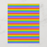 Rainbow Stripes Pattern. Custom Flyer