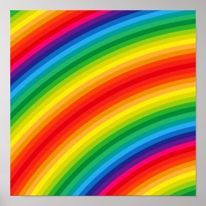 Rainbow Stripes Pattern Posters
