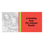 rainbow stripes photo card