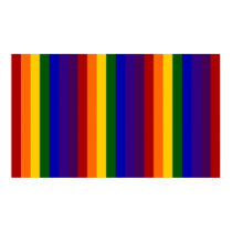 Rainbow Stripes Print