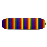 Rainbow Stripes Skateboard