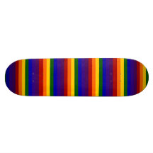 Rainbow Stripes Skateboard