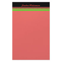 rainbow stripes stationery