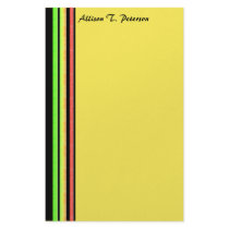 rainbow stripes stationery