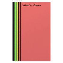 rainbow stripes stationery