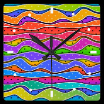 RAINBOW STRIPES WALL CLOCK wall clocks