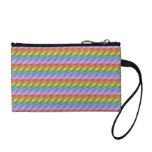Rainbow Stripes with Gray. Coin Purse
