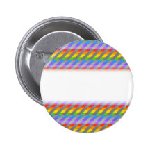 Rainbow Stripes with Gray. Pinback Buttons