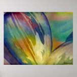 Rainbow Sunflower Seed 1 Poster Print