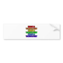Rainbow Surgical Technologist Bumper Stickers