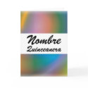 Rainbow Sweet Fifteen Party!-Customize cards