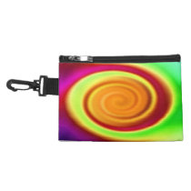 Rainbow Swirl Abstract Pattern Accessories Bag