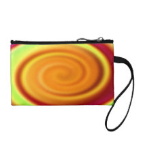 Rainbow Swirl Abstract Pattern Coin Wallets