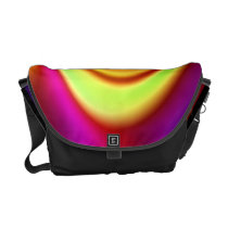 Rainbow Swirl Abstract Pattern Courier Bag