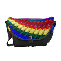 Rainbow Swirl Fractal Pattern Commuter Bag