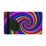 Rainbow Swirl Fractal Pattern iPad Cases