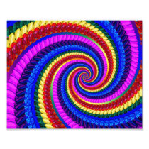 Rainbow Swirl Fractal Pattern