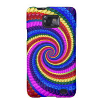 Rainbow Swirl Fractal Pattern Samsung Galaxy Cases