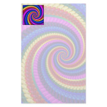 Rainbow Swirl Fractal Pattern Customized Stationery