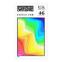 Rainbow Swirl postage by dndartstudio Rainbow Swirl postage