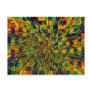 Rainbow Swirl Squared Post Card