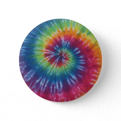 Rainbow Swirl Tie Dye Flair Button