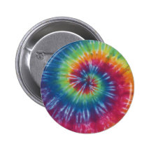 Rainbow Swirl Tie Dye Flair Button